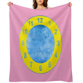 Clock Rug (The Big Comfy Couch) Travel-friendly Throw Blanket