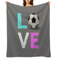 Cutest Girls LOVE SOccer Gift Design   We Love Soccer Comfort Throw Blanket