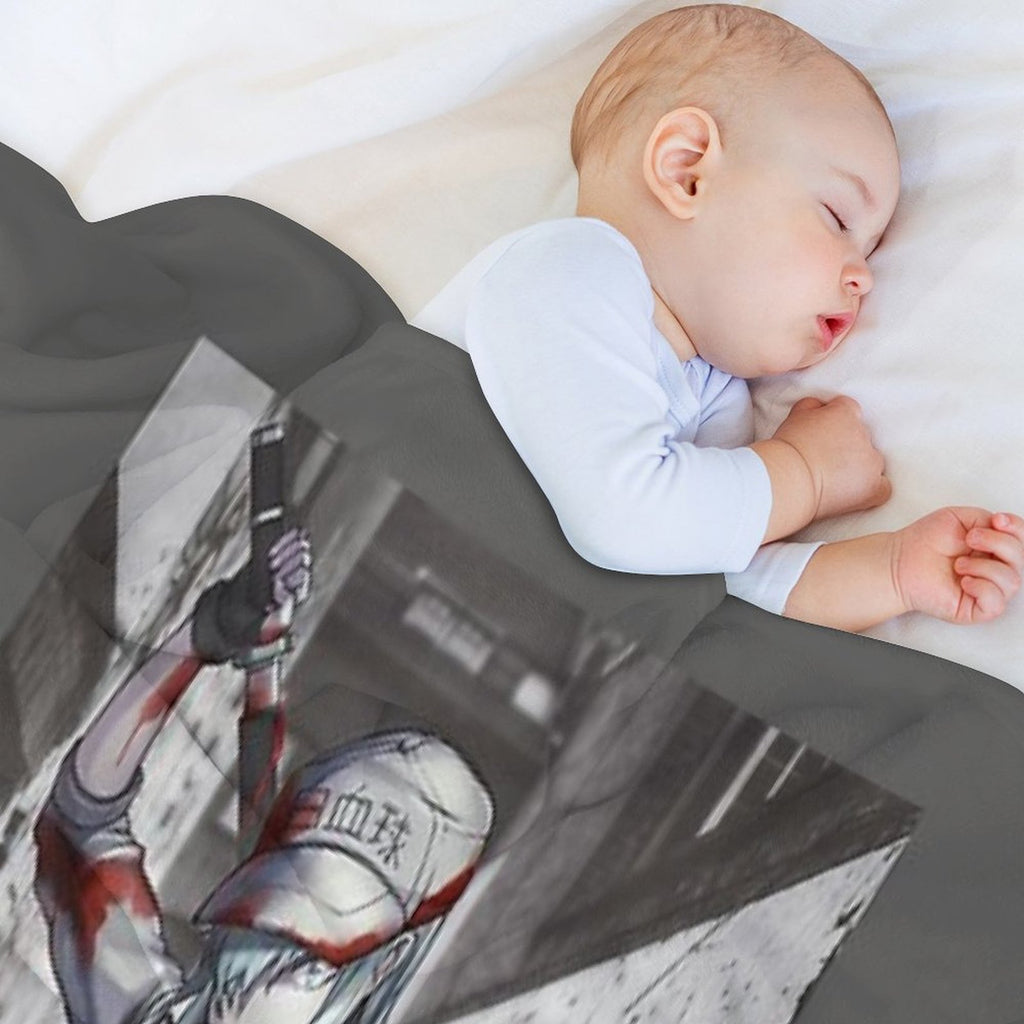 White Blood Cell (CODE BLACK) Easy Care Throw Blanket