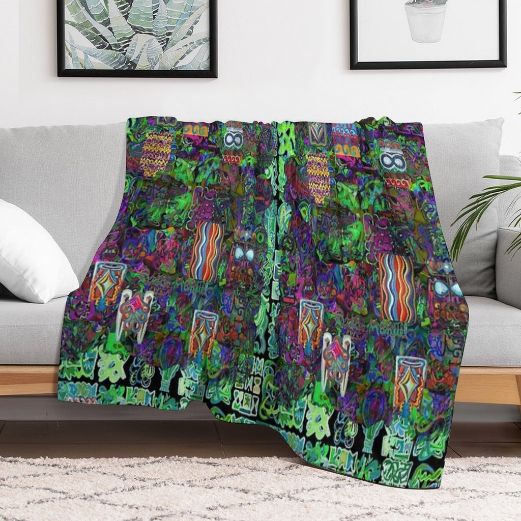 Pop Abstract All-season Throw Blanket