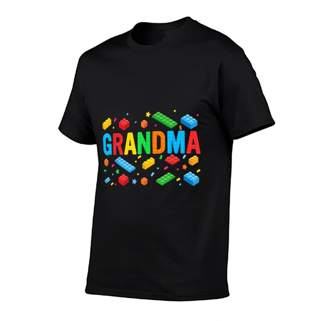 Grandma Master Builder Building Bricks Blocks Family Funny  Summer-ready Fabric T-Shirt
