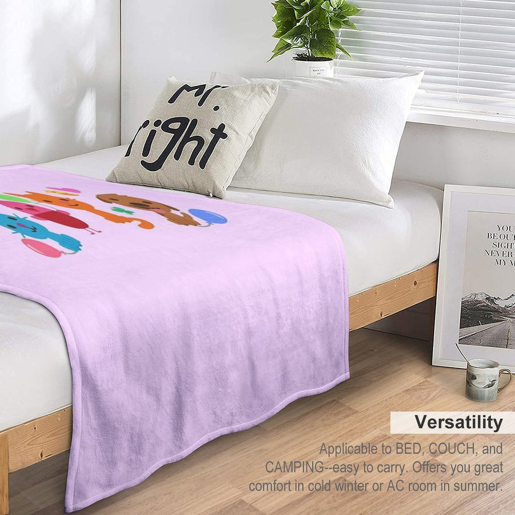 Play SAGO Mini Pink Velvety-soft Throw Blanket