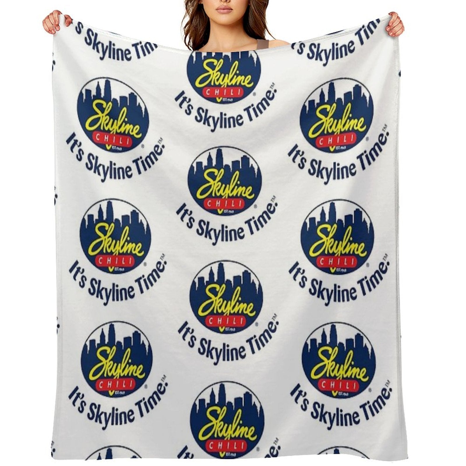 Skyline Chili Premium Throw Blanket