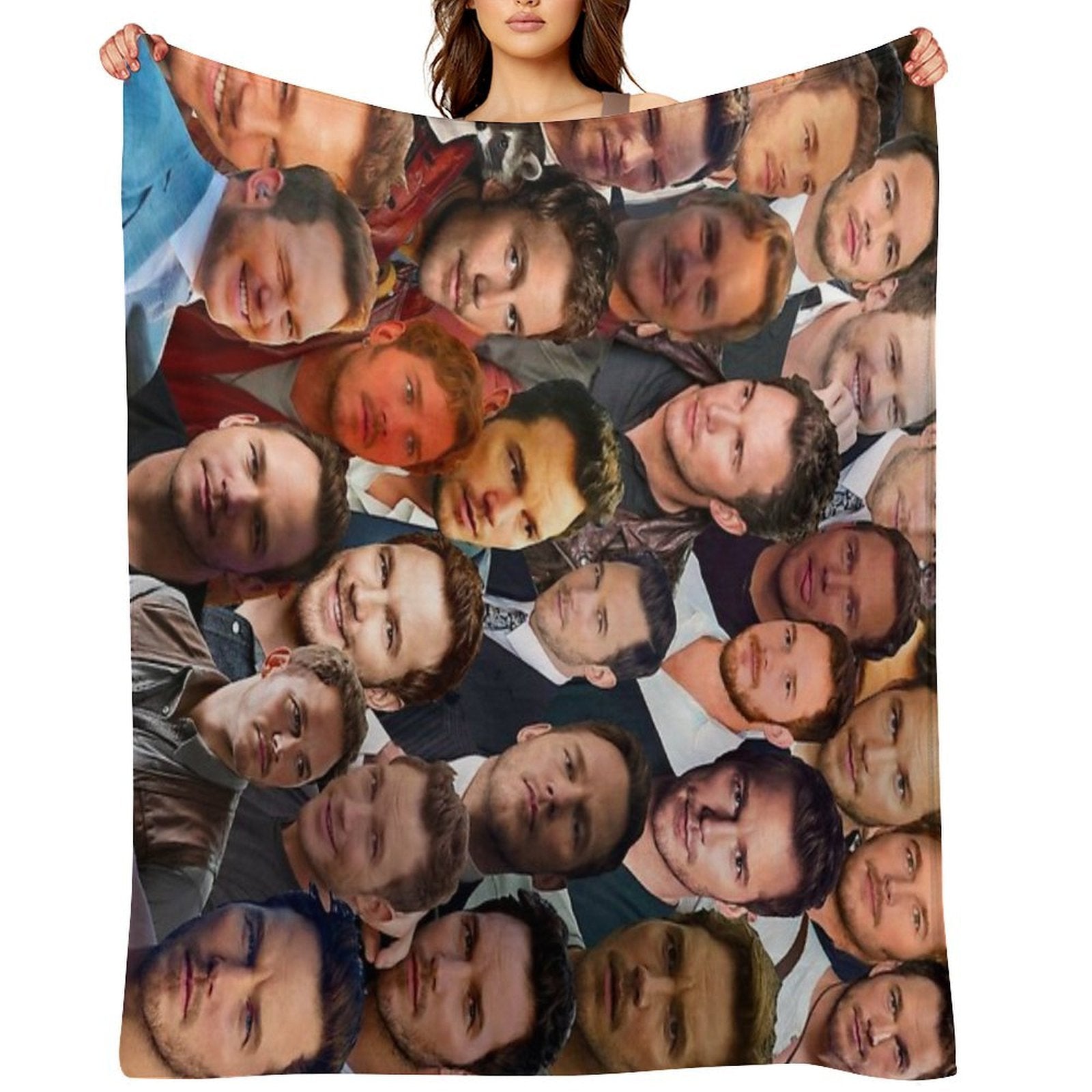 Chris Pratt Photo Collage Versatility Throw Blanket