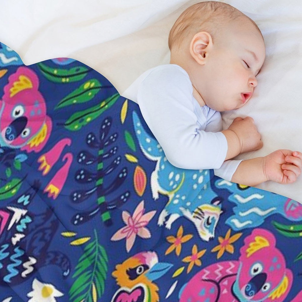 Decorative Australian Animals Velvety-soft Throw Blanket