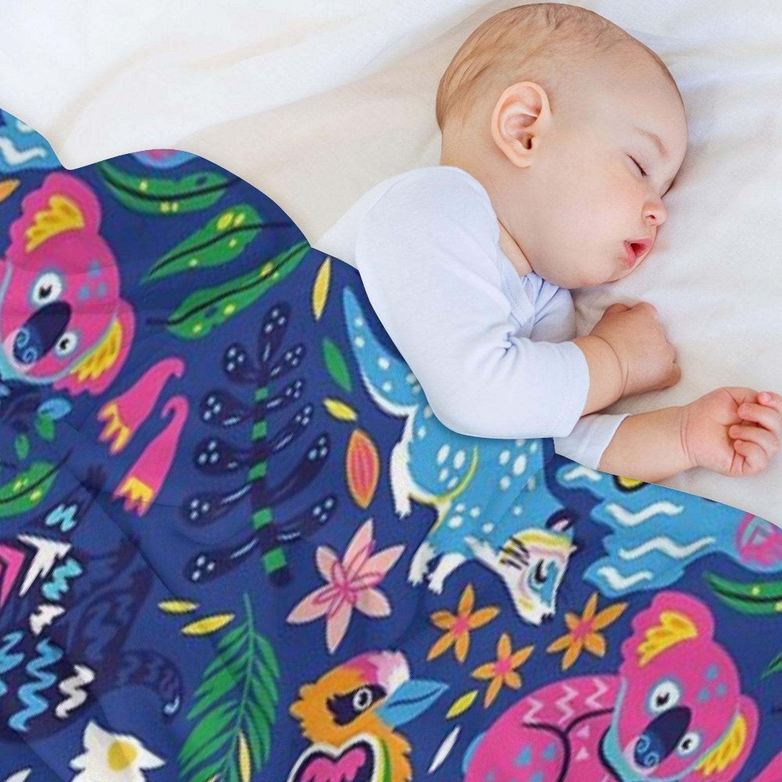 Decorative Australian Animals Velvety-soft Throw Blanket