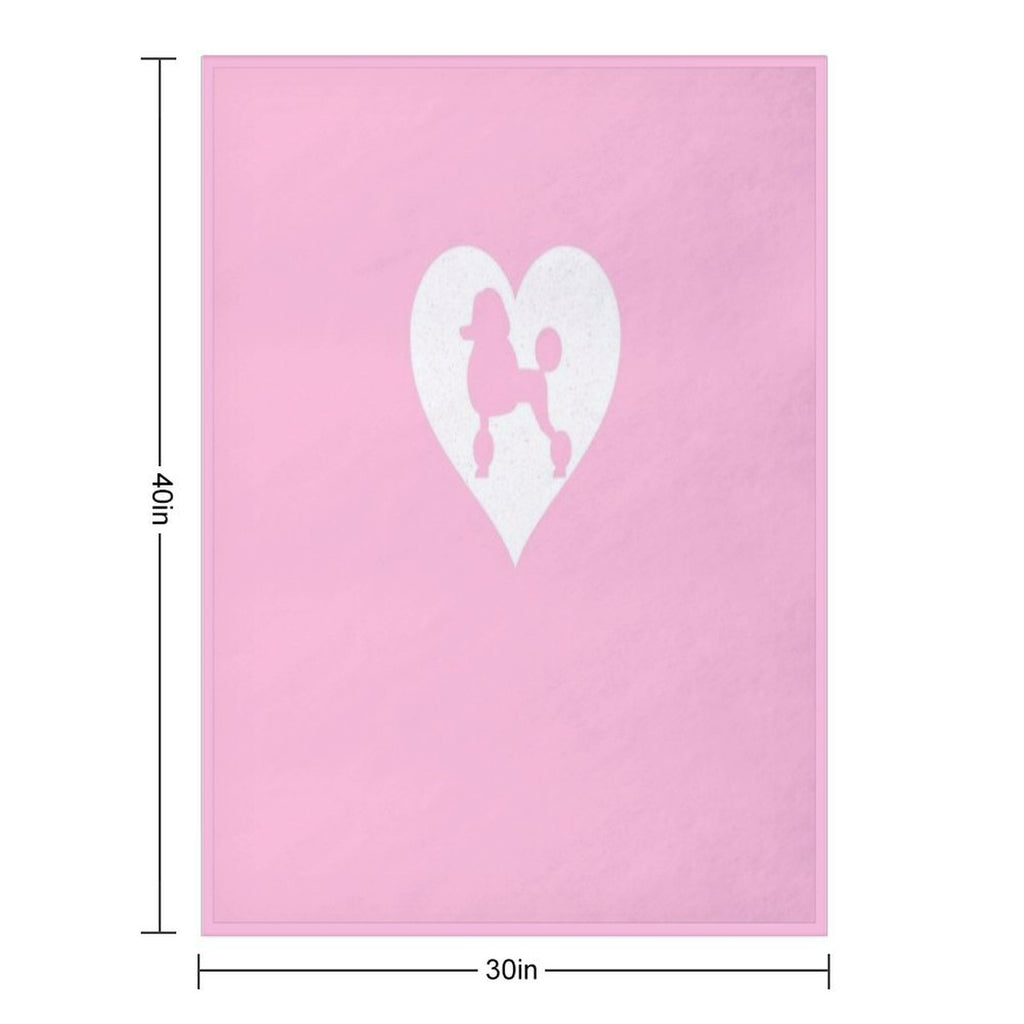 POODLE T SHIRT Velvety-soft Throw Blanket