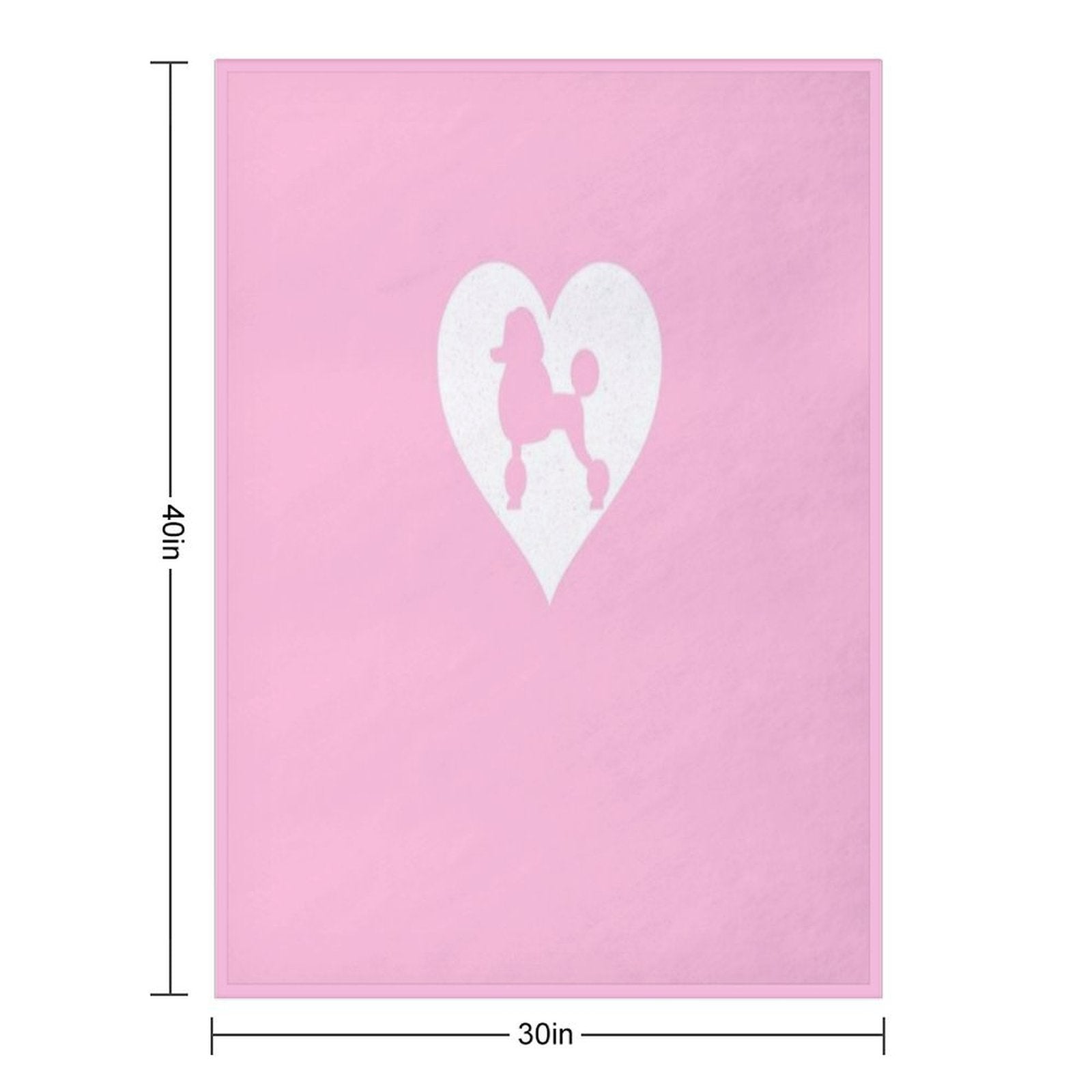 POODLE T SHIRT Velvety-soft Throw Blanket