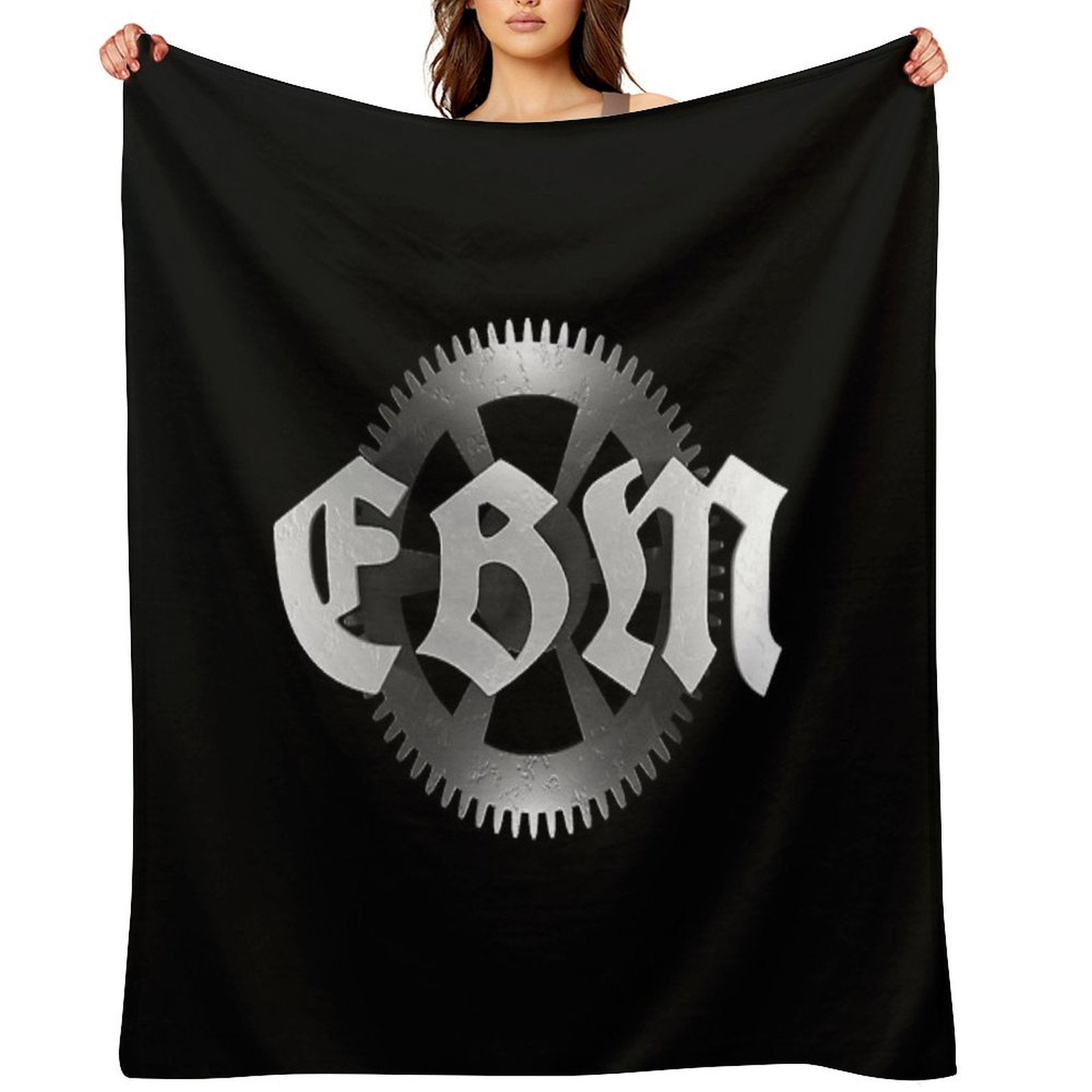 EBM Electronic Body Music Gear Icon Velvety-soft Throw Blanket