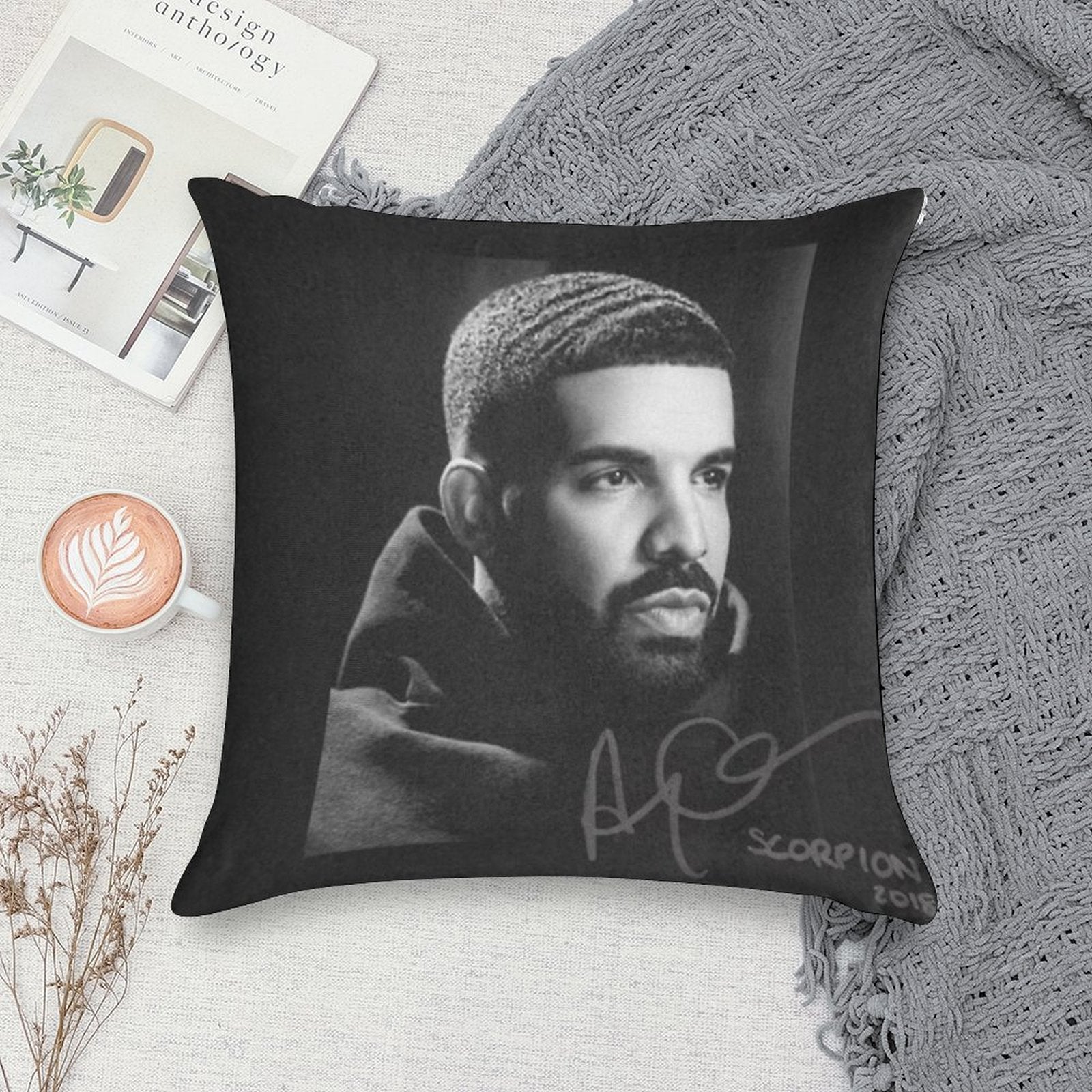Drake Soft Skin-Friendly Throw Pillow