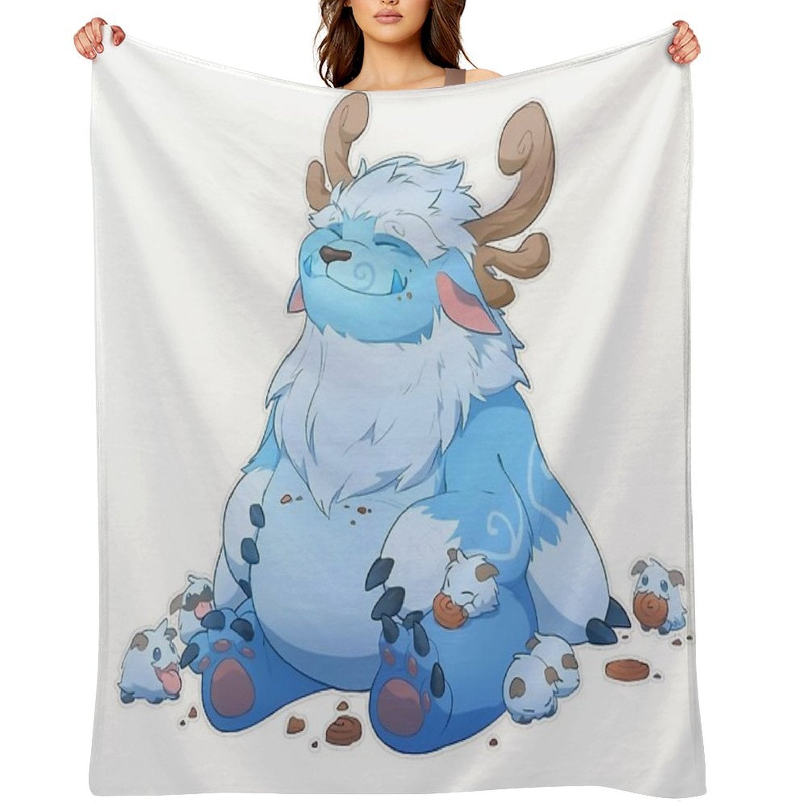 Adorable Nunu Premium Throw Blanket