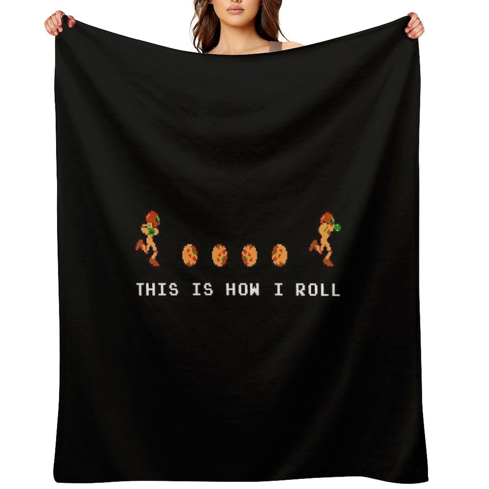 This Is How I Roll (Samus) Travel-friendly Throw Blanket