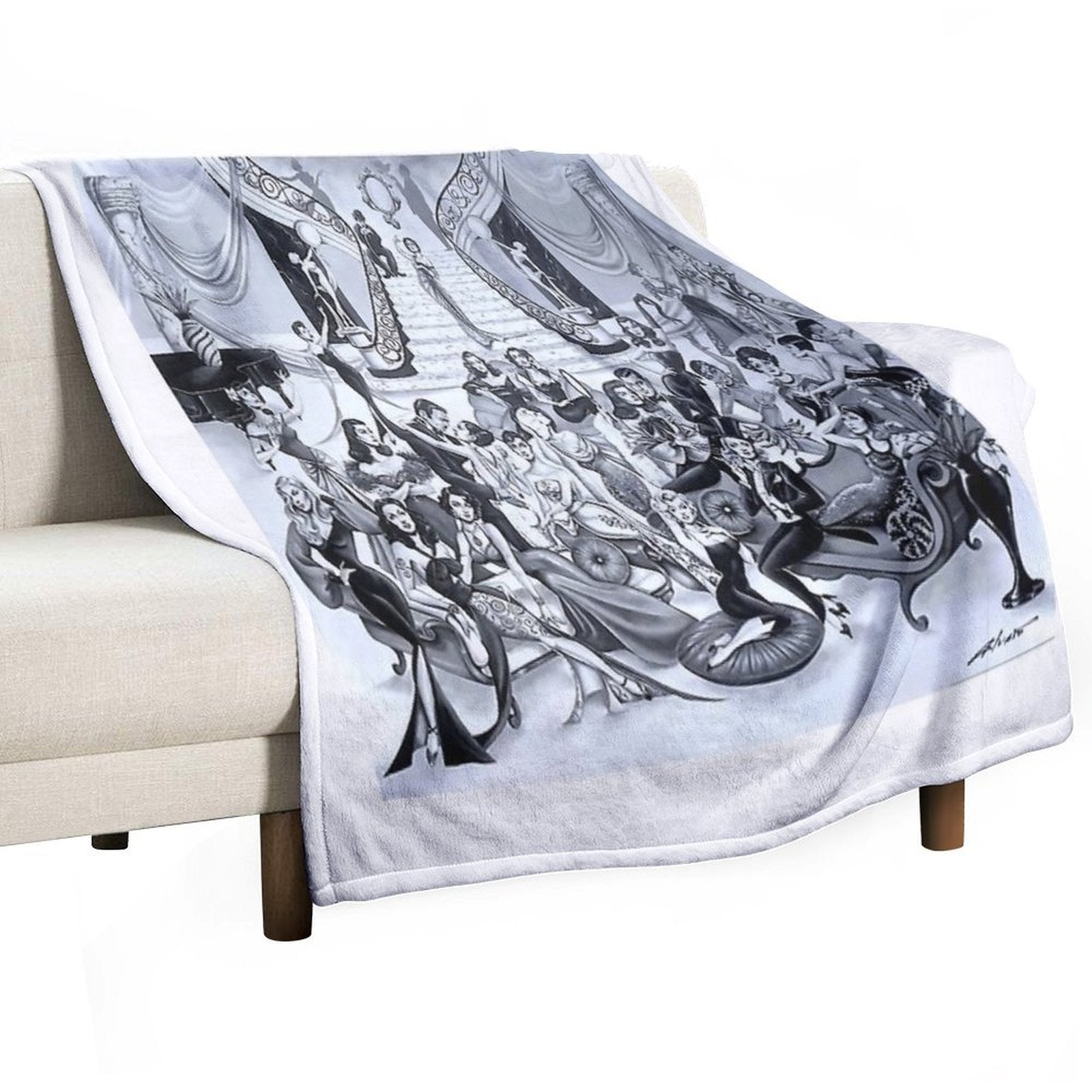 CLASSIC HOLLYWOOD PARTY Gift-ready Throw Blanket