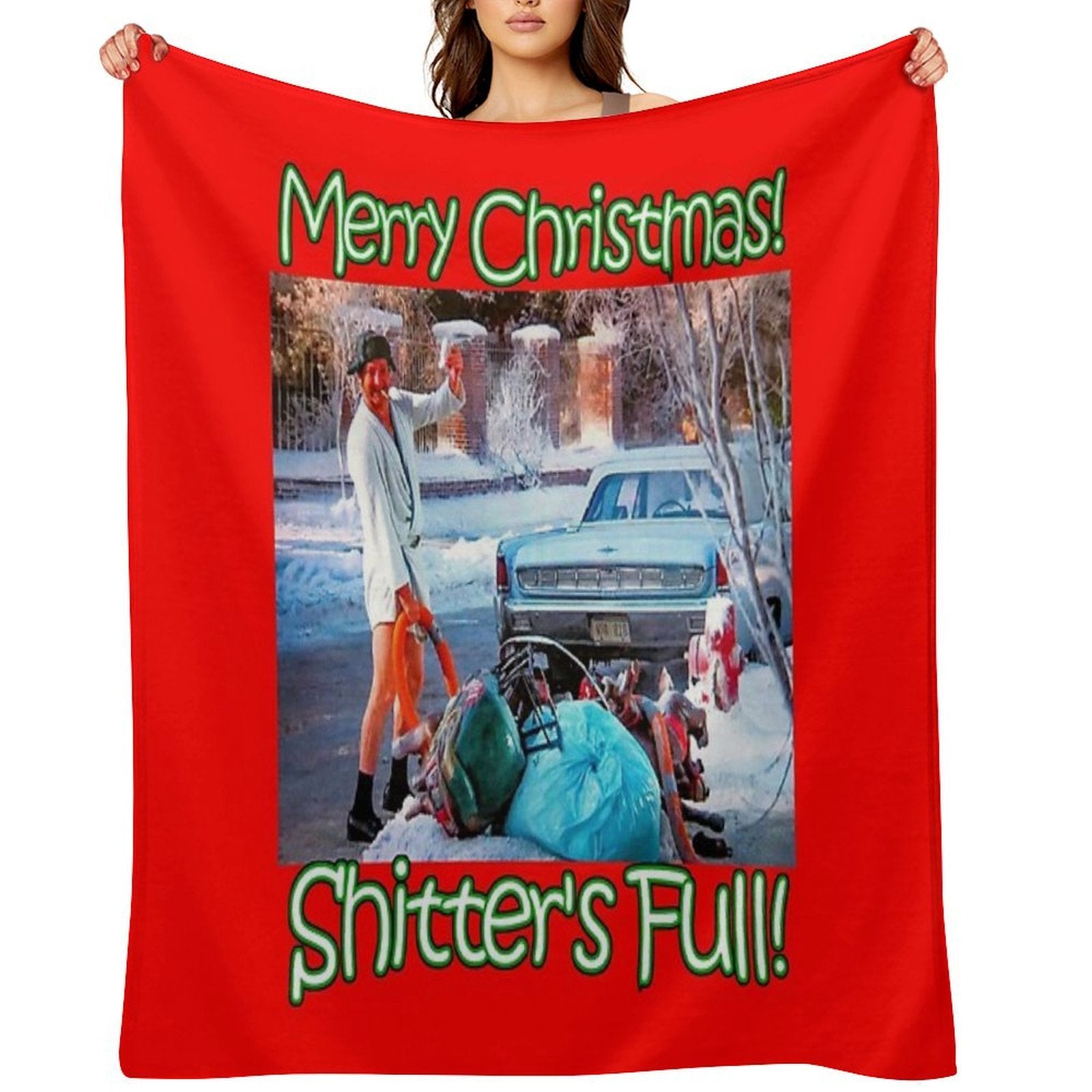 Cousin Eddie Shitters Full Versatility Throw Blanket