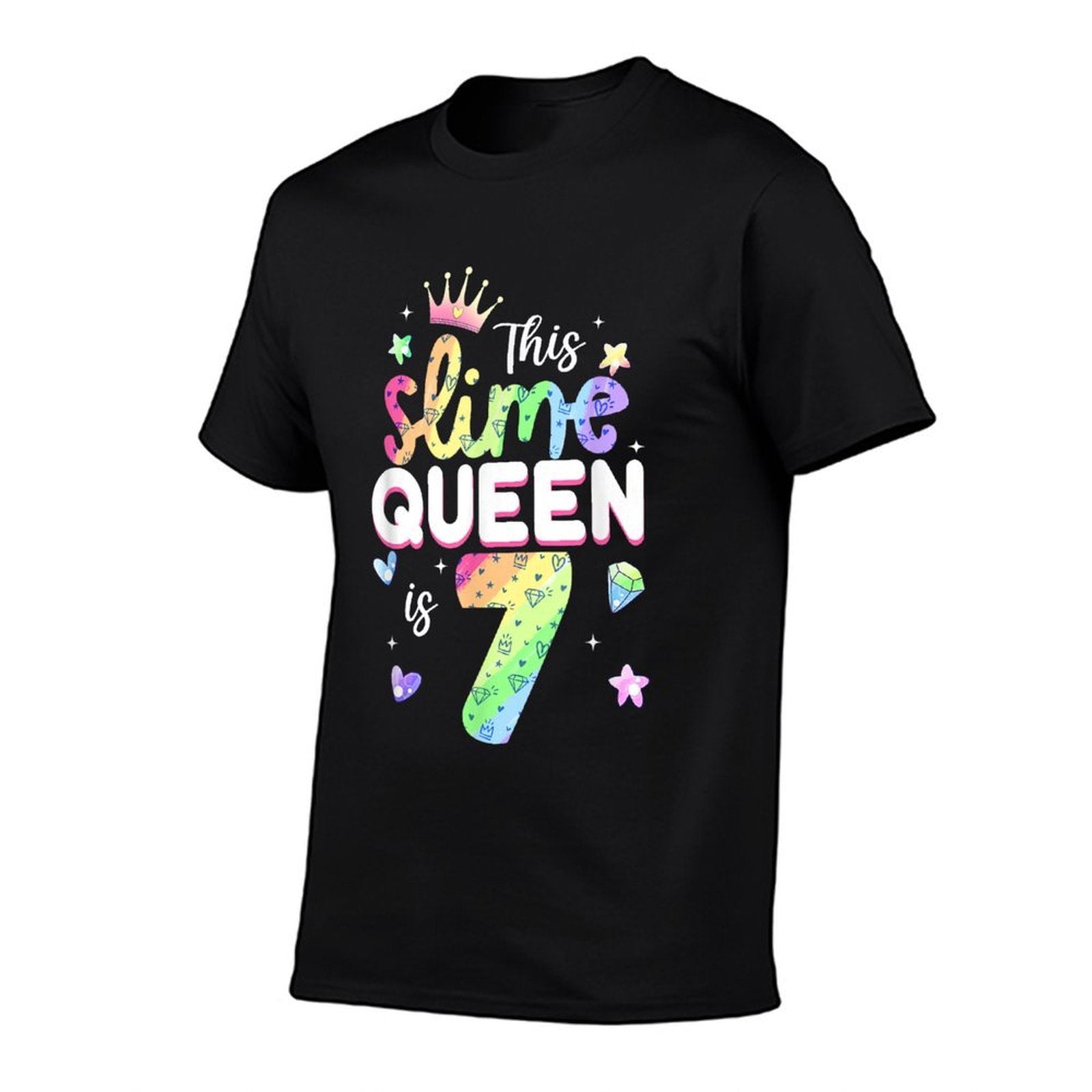 This Slime Queen Is 7 Year Old 7th Birthday For Girls  Breathable T-Shirt