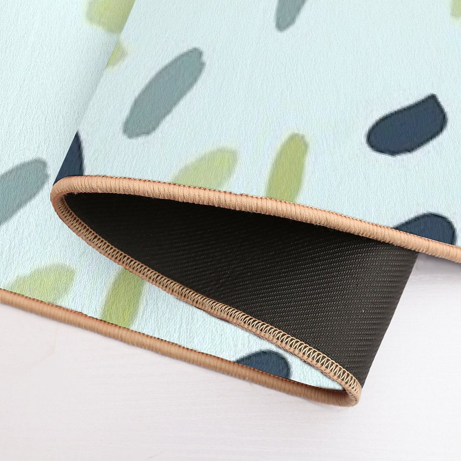 Dots on Mint  Easy To Clean Bath Mat