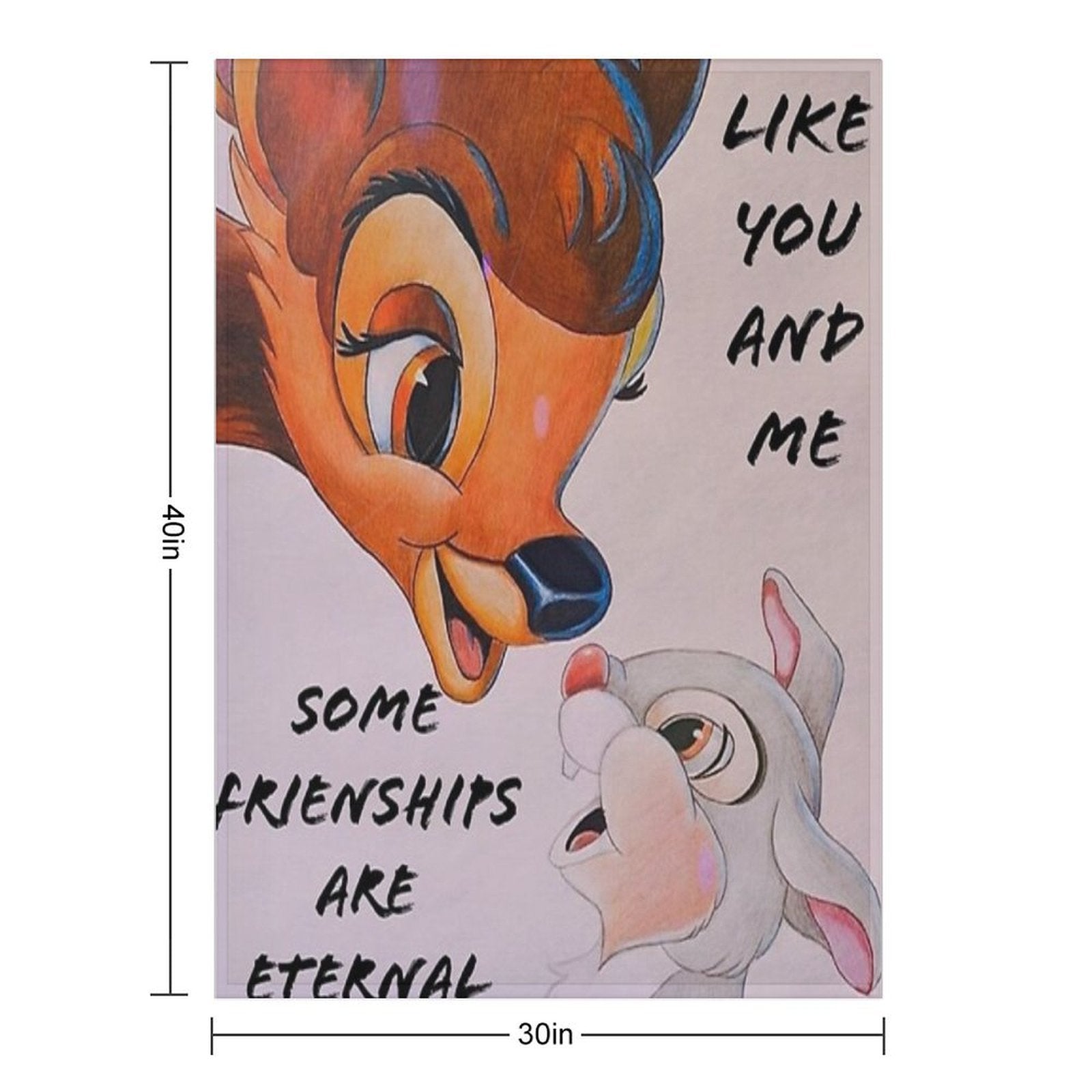 Bambi And Thumper Gift-ready Throw Blanket