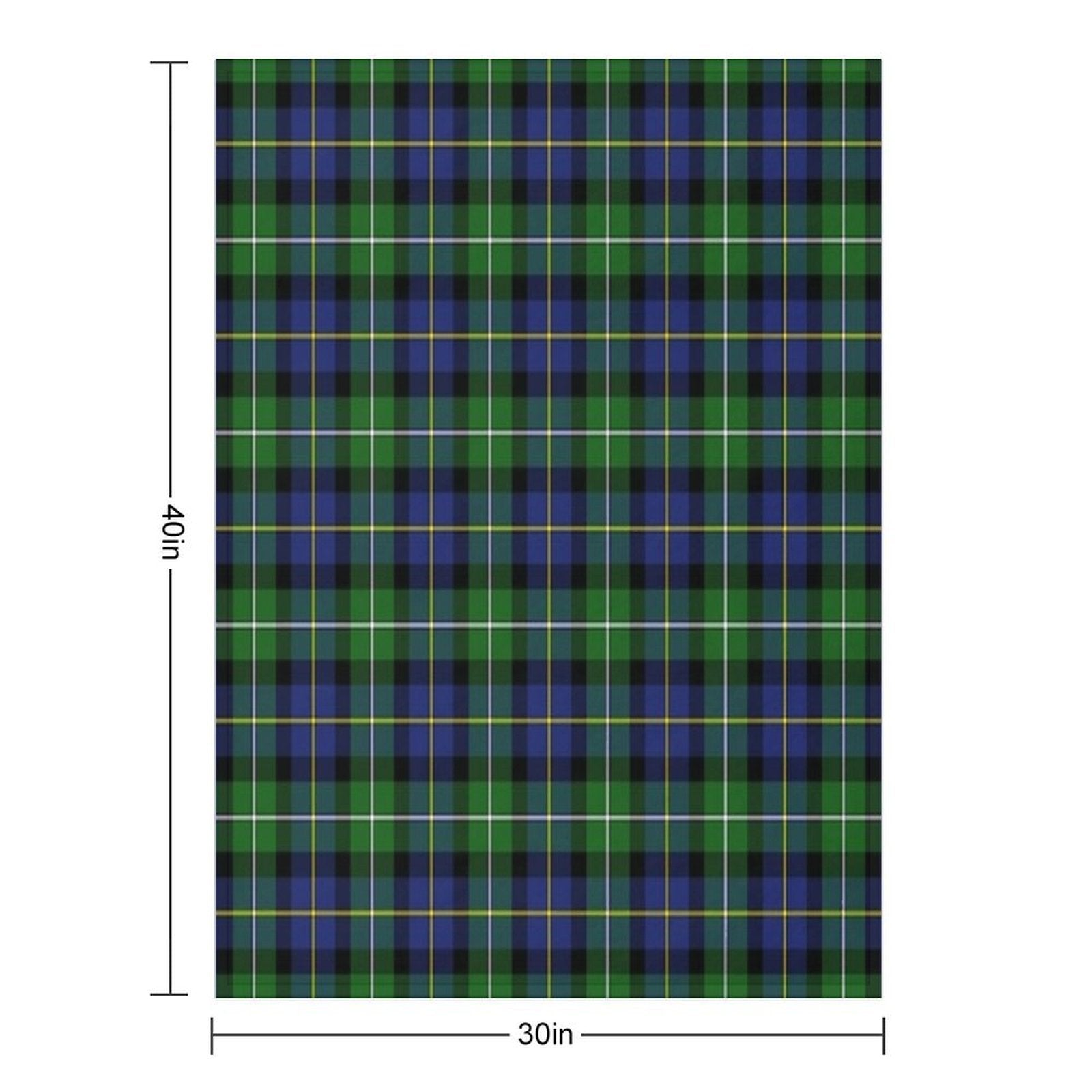 MCCORMICK Tartan  Irish Family Name, Ancestral Tartan Design Shrink-resistant Throw Blanket