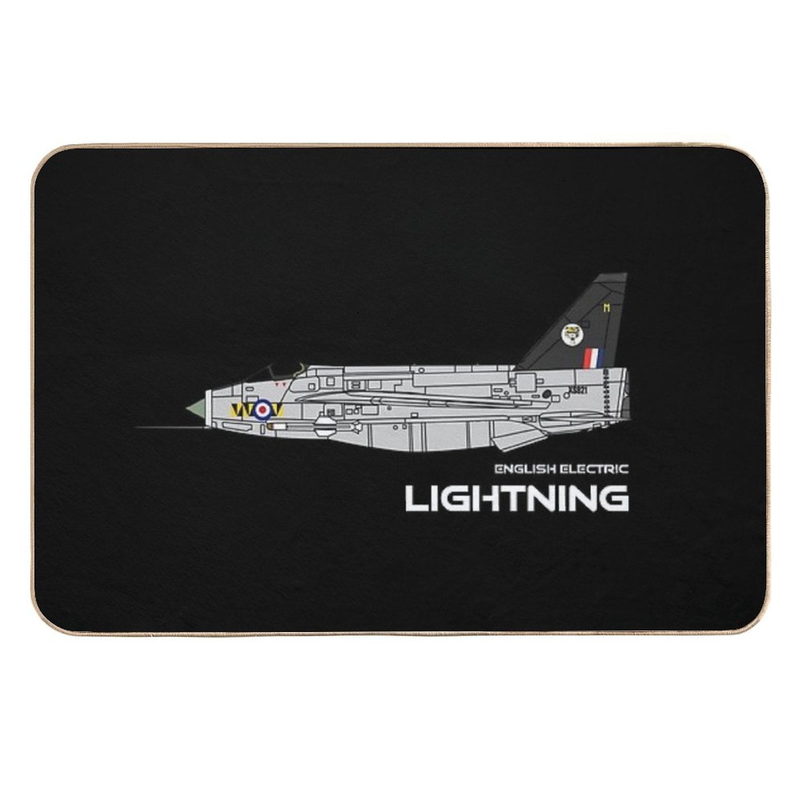 English Electric Lightning (74 Sqd RAF)  Fade-Resistant Bath Mat