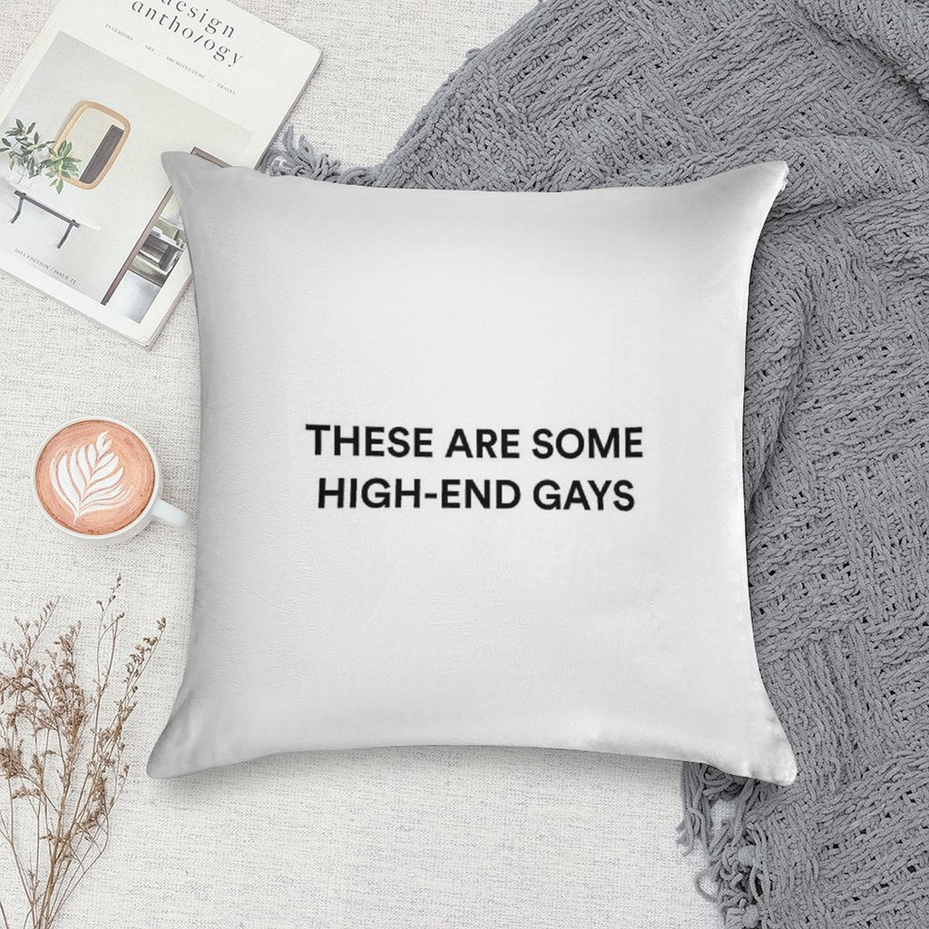 THESE ARE SOME HIGH-END GAYS  Tanya from White Lotus Soft Washable Throw Pillow