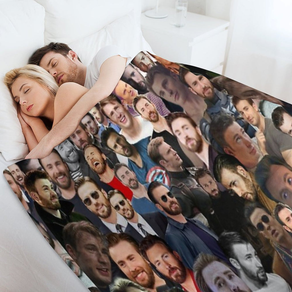 Chris Evans Velvety-soft Throw Blanket
