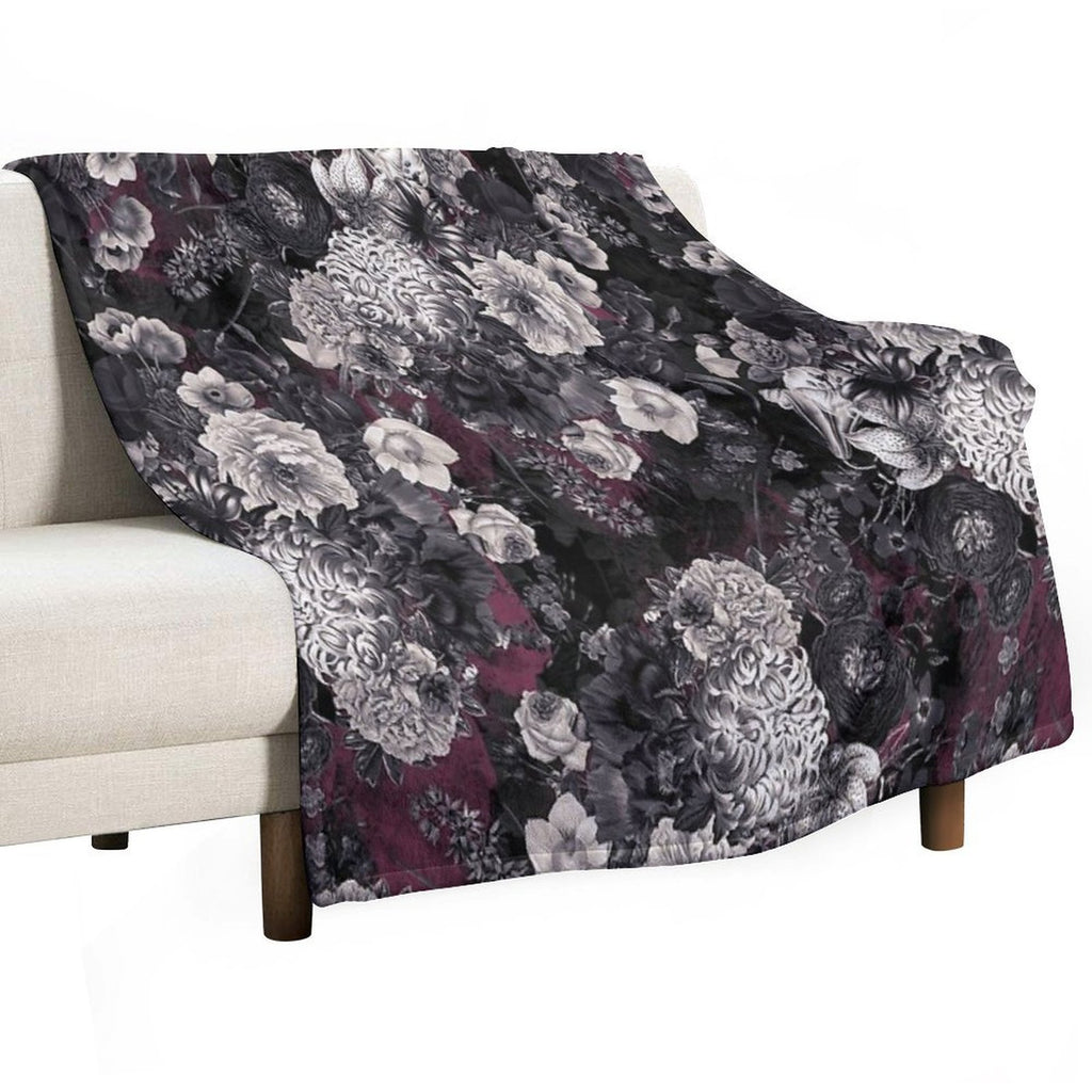 Night Garden XXXIV Comfort Throw Blanket