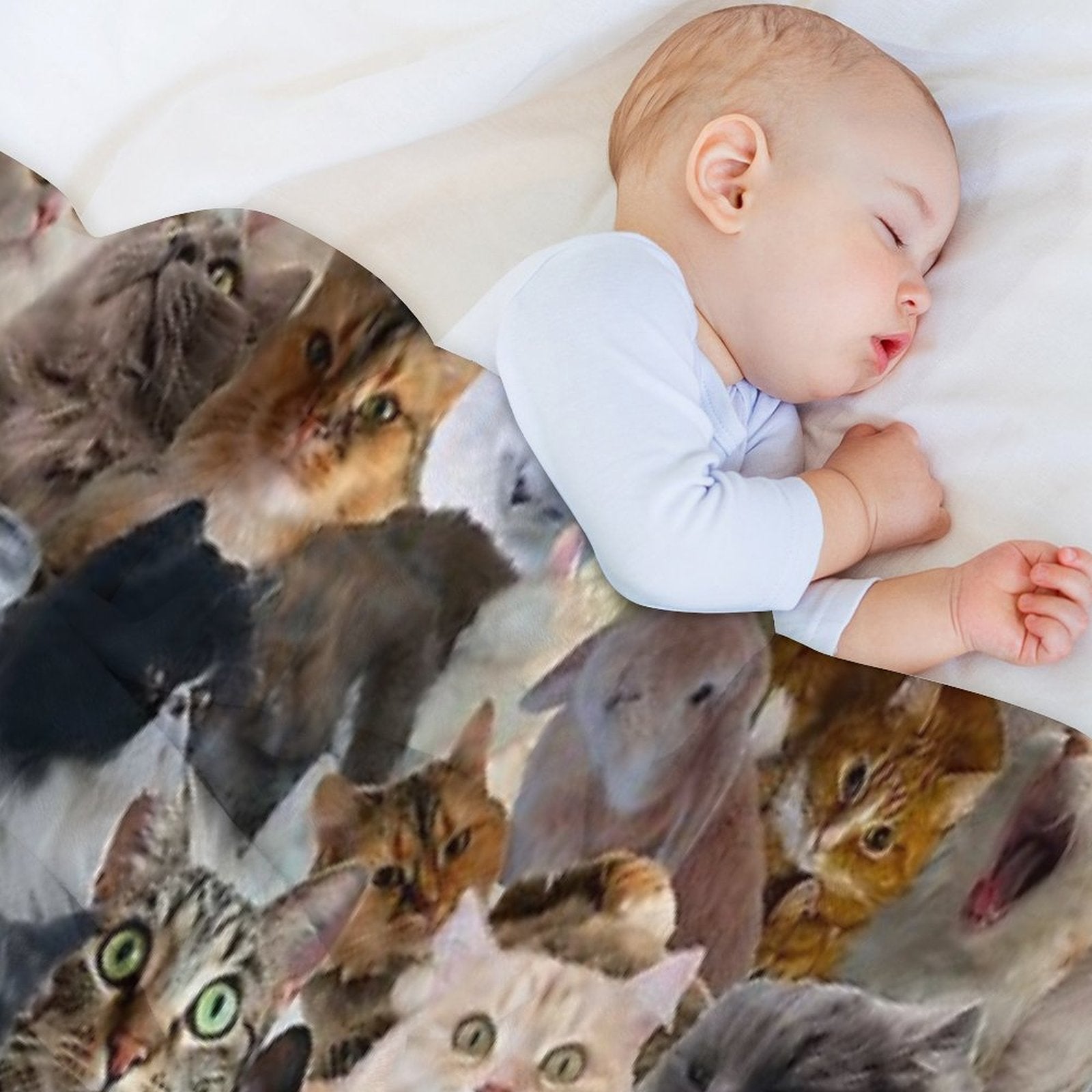 Adorable Pattern Multi-functional Throw Blanket