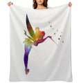 Tinkerbell in Watercolor Durable Throw Blanket