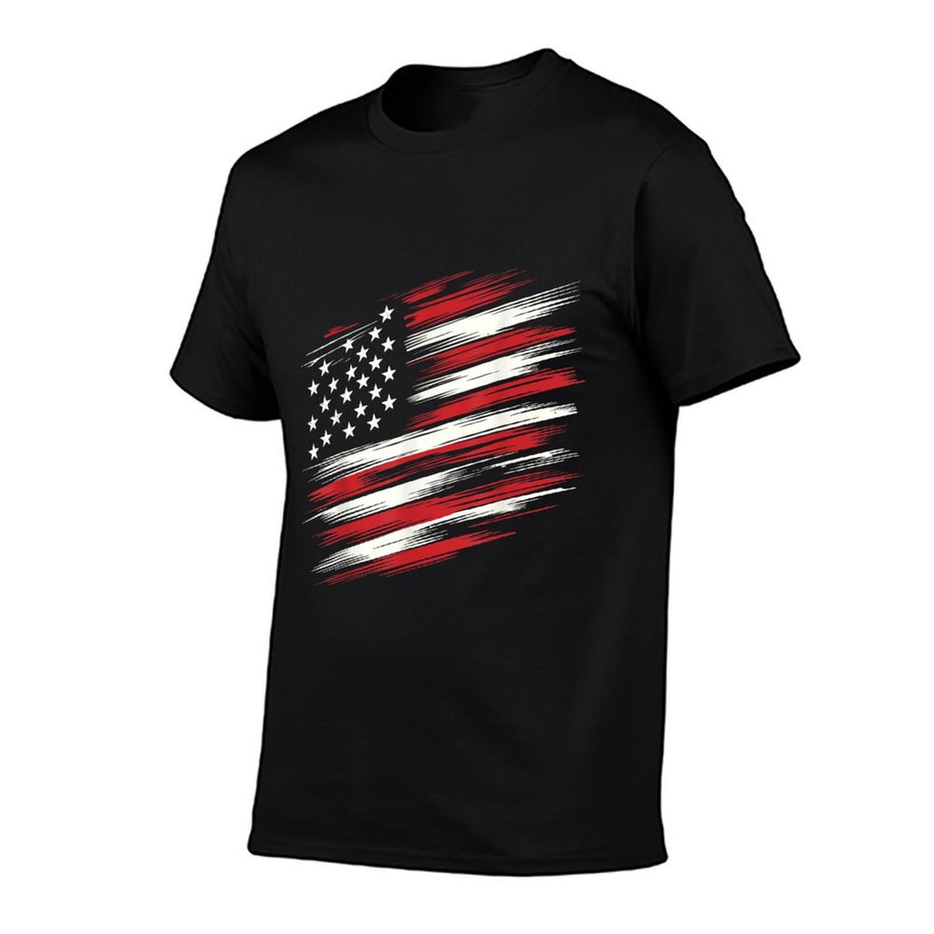 4th of July Shirts Fourth of July Patriotic American  Oversized Silhouette T-Shirt