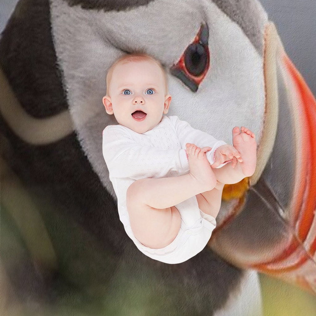 Puffin All-season Throw Blanket