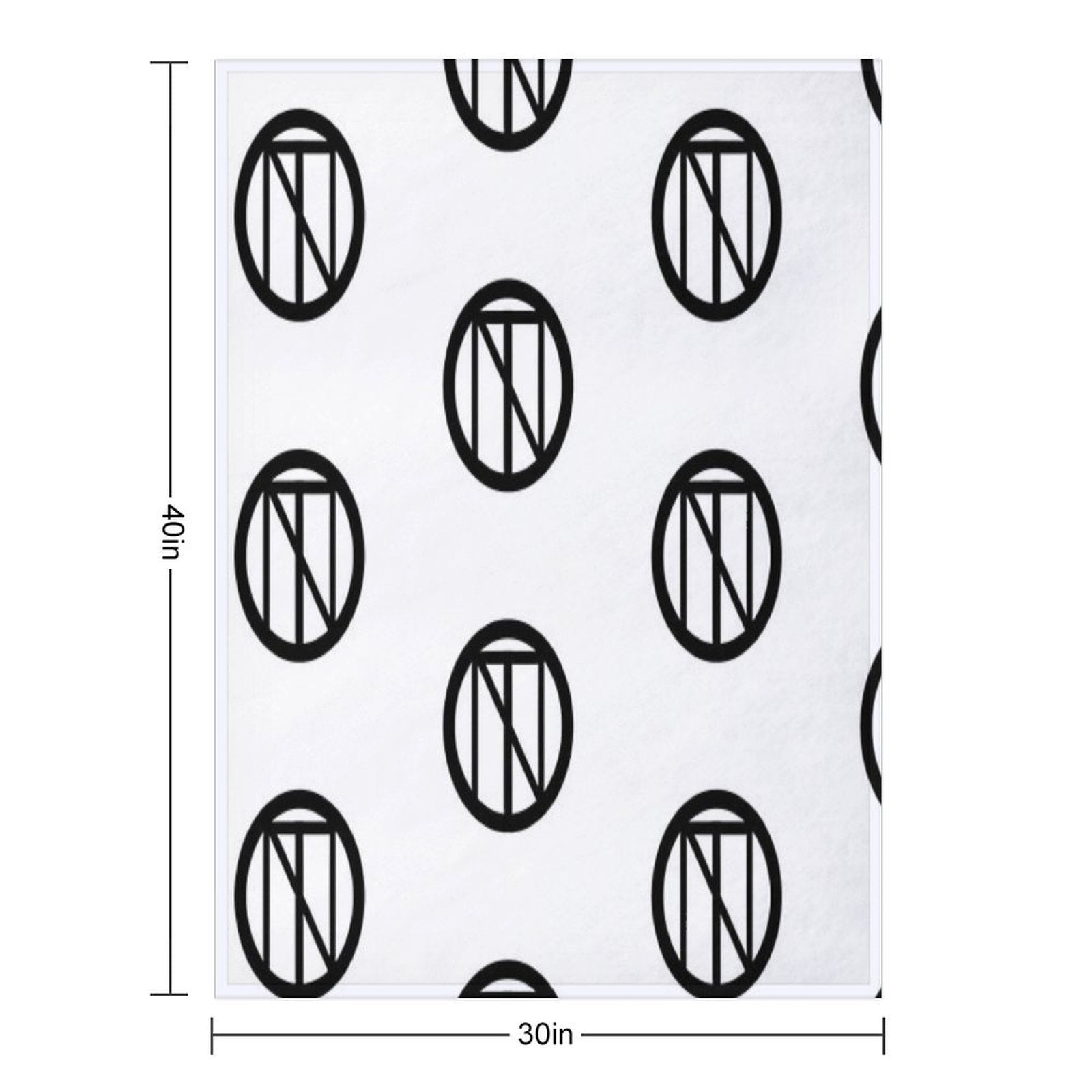 NeoTech Logo - Black Easy Care Throw Blanket