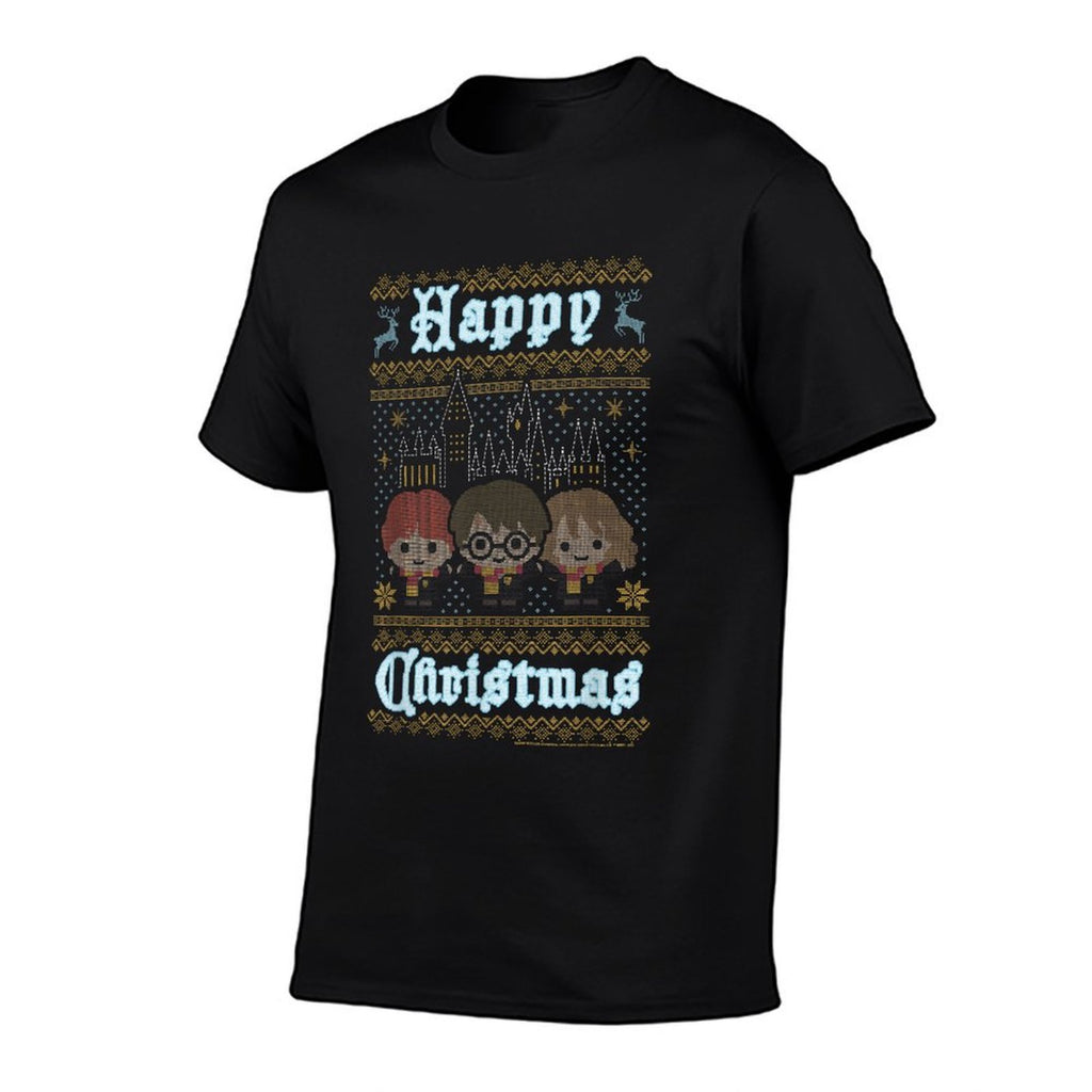 Harry Potter Happy Christmas Chibi Ugly Sweater  Tagless Design T-Shirt
