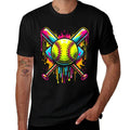 Softball Girl Ice Cream Softball Drip  Relaxed-fit T-Shirt