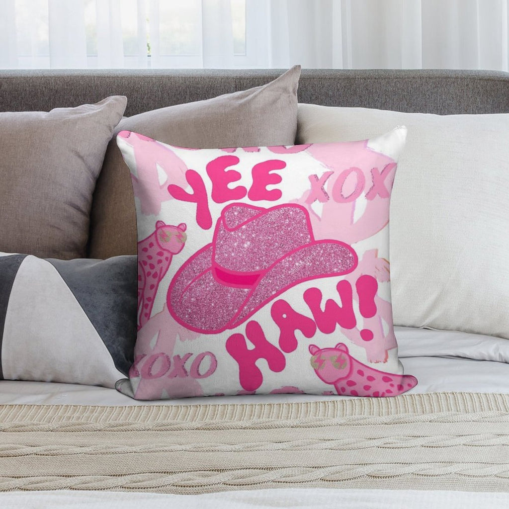 YEEHAW! Soft Ultra-Soft Texture Throw Pillow