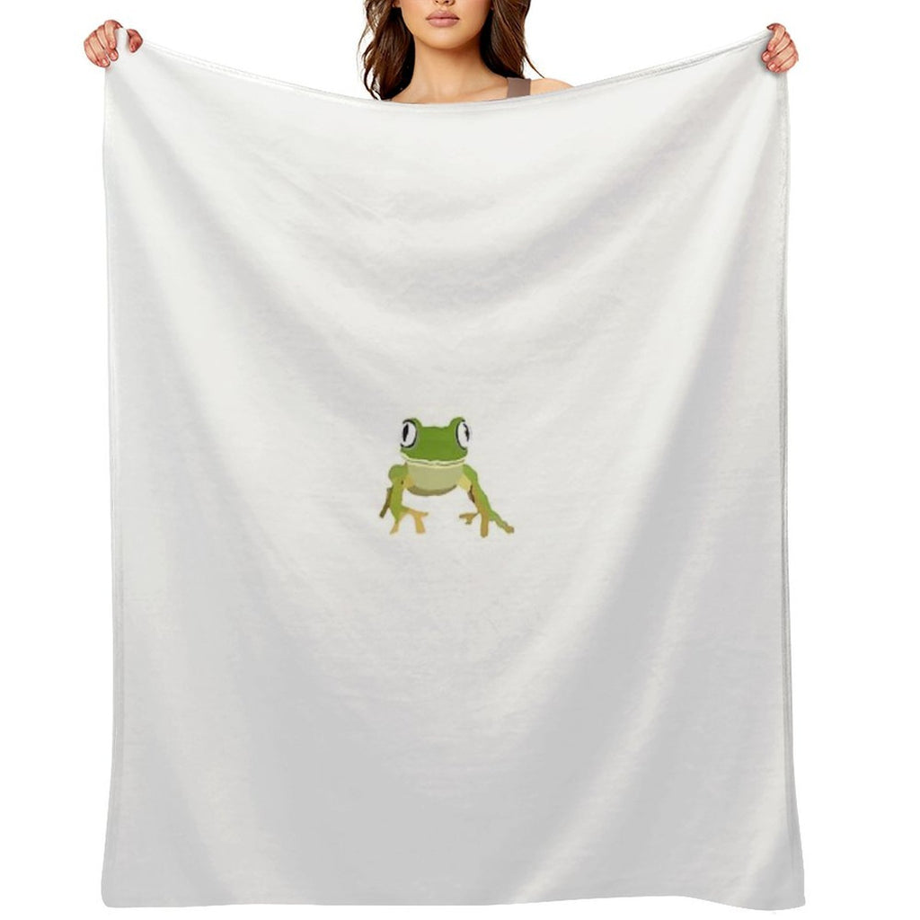 Froggy Easy Care Throw Blanket