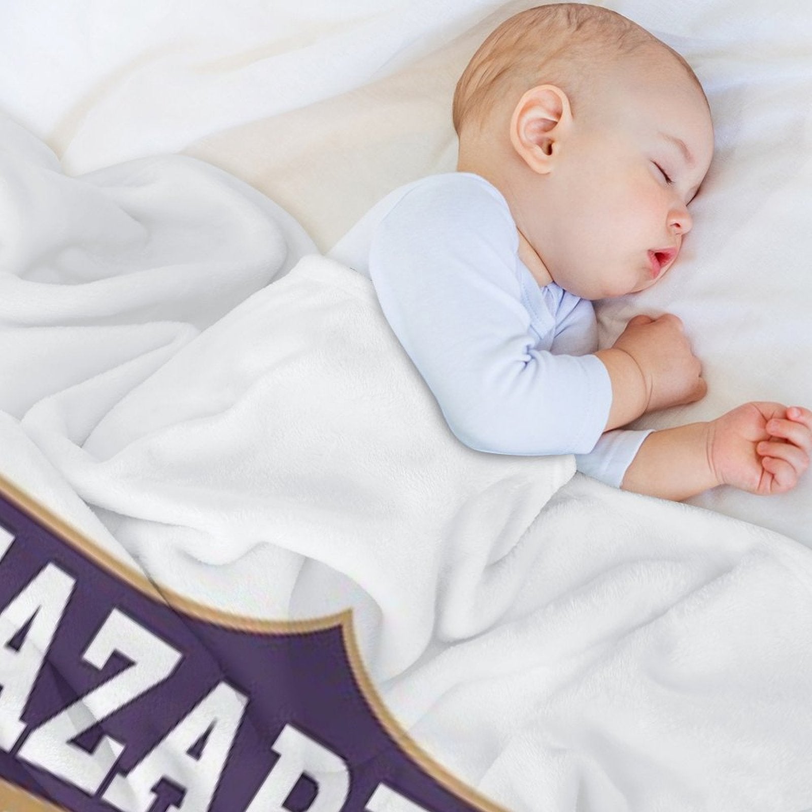 Nazareth College Golden Flyers Eco-conscious Throw Blanket
