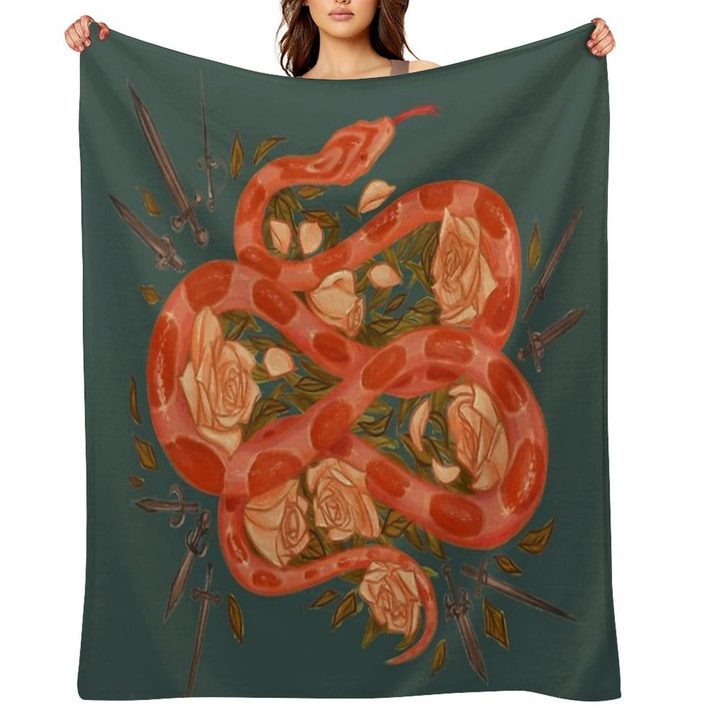 Corn Snake Sweetie Shrink-resistant Throw Blanket