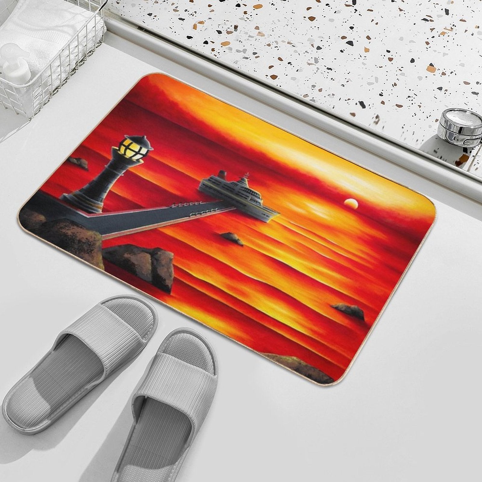 Vermilion  Long-Lasting Bath Mat