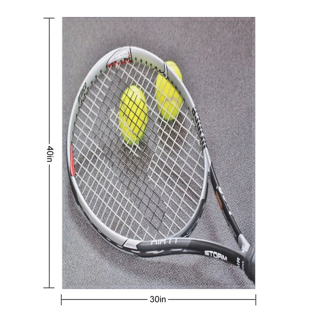 Tennis Ball Machine-washable Throw Blanket