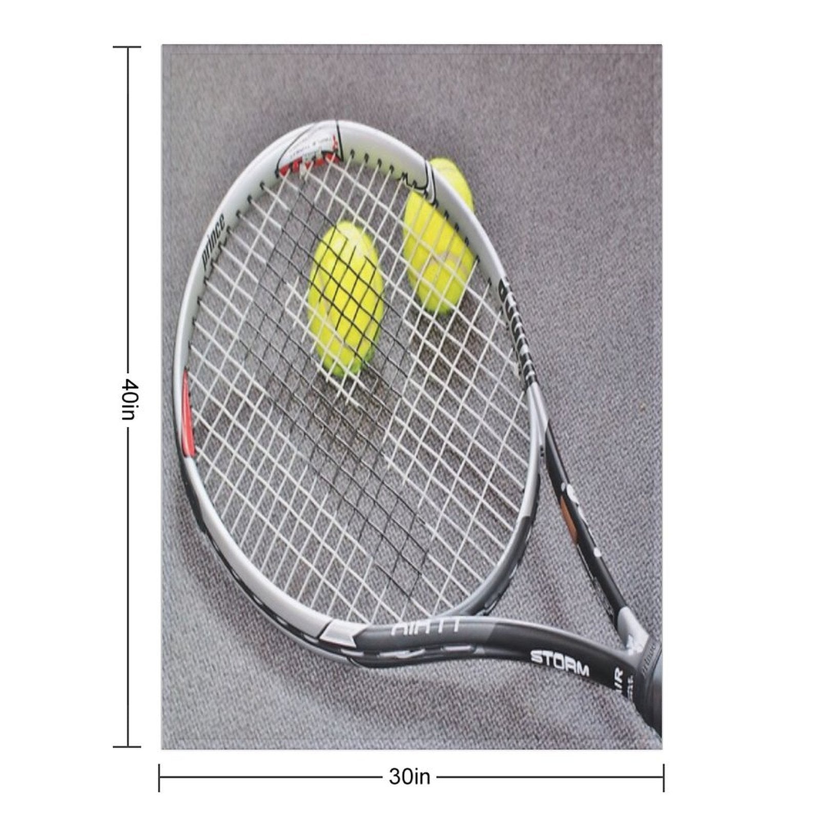 Tennis Ball Machine-washable Throw Blanket