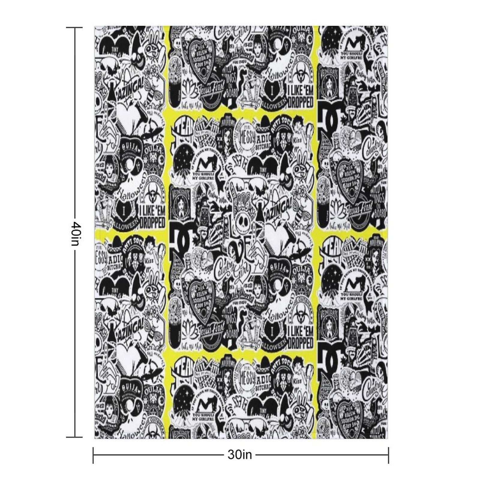 Horror Pictures Collage 7. Shrink-resistant Throw Blanket