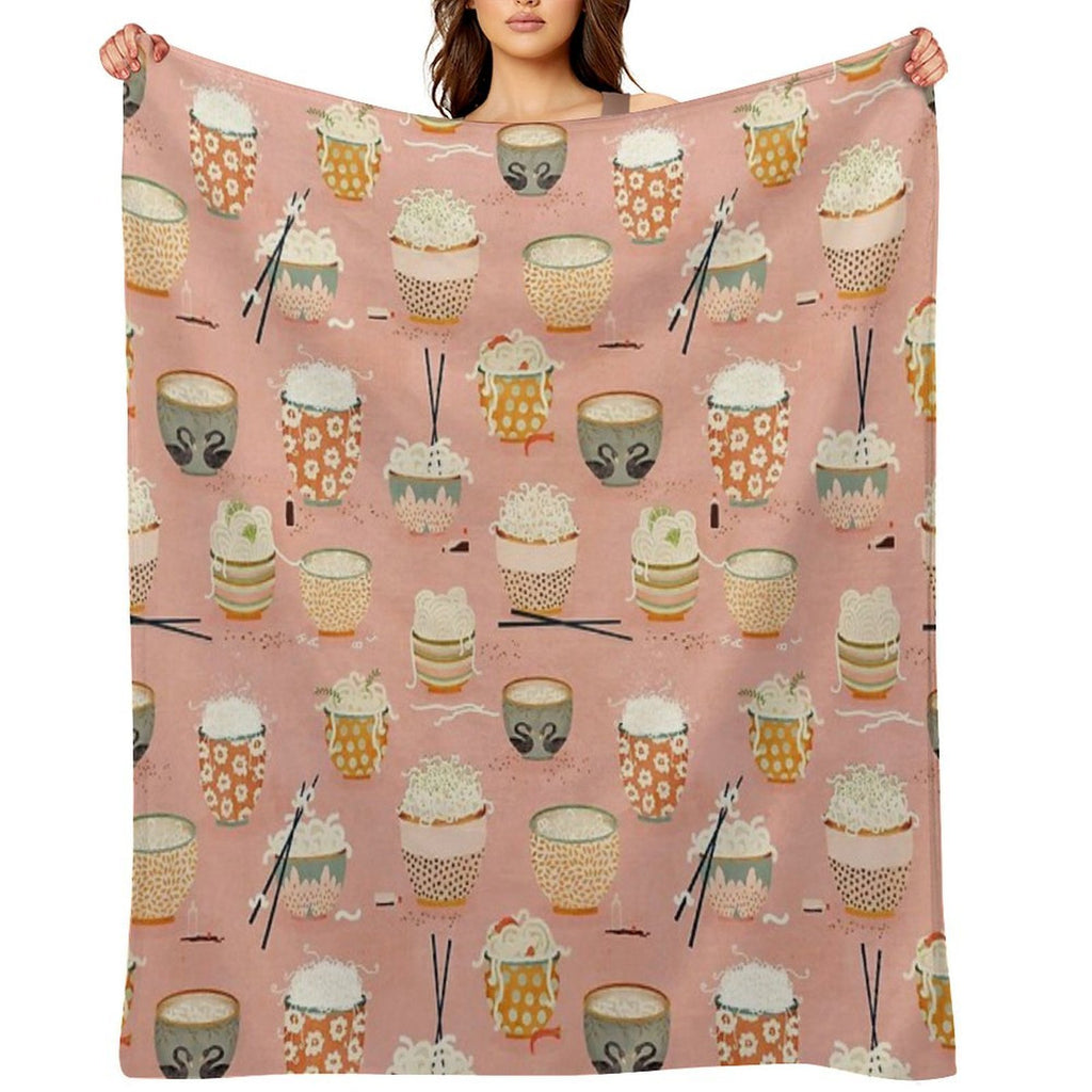 Oodles of Noodles Premium Throw Blanket