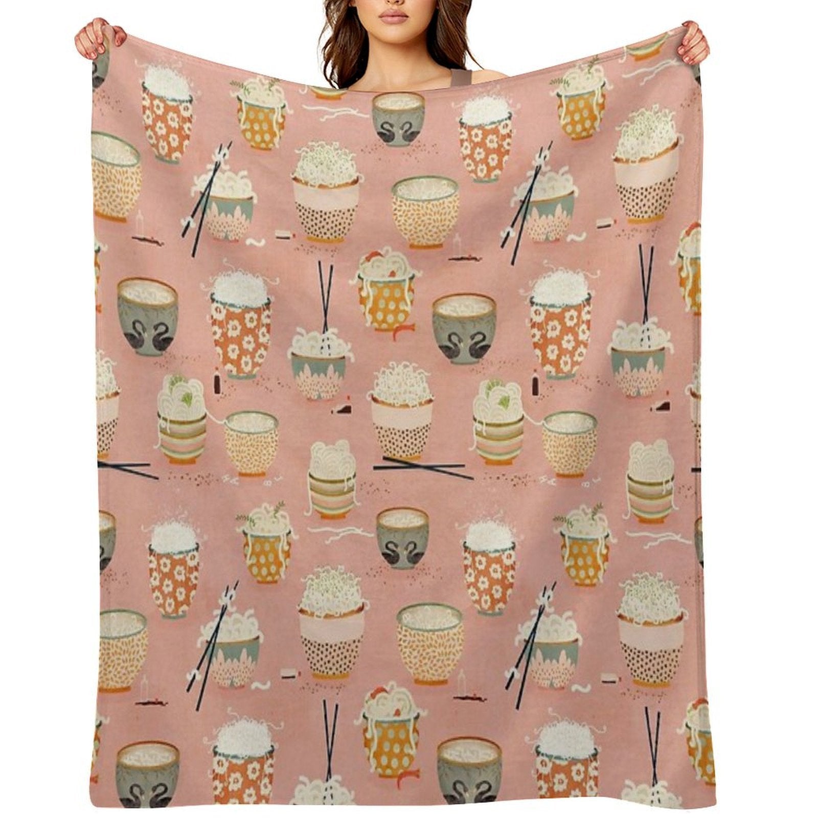 Oodles of Noodles Premium Throw Blanket