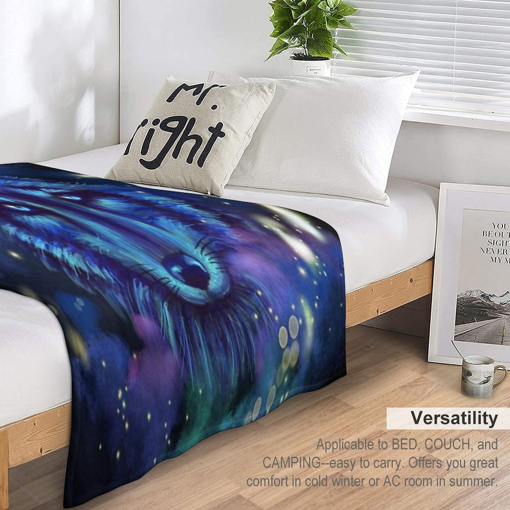 Astral Wolf Velvety-soft Throw Blanket