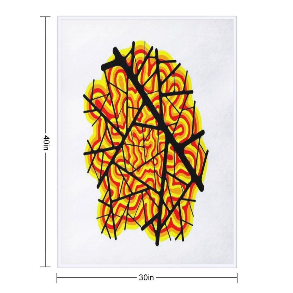 Highways to Hell - Original Artwork Wrinkle-free Throw Blanket