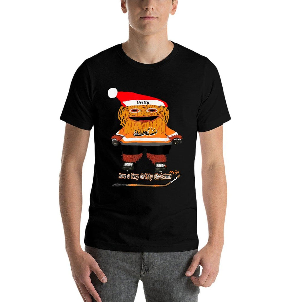 Have A Very Gritty Christmas Fun Philadelphia Hockey  Tagless Design T-Shirt
