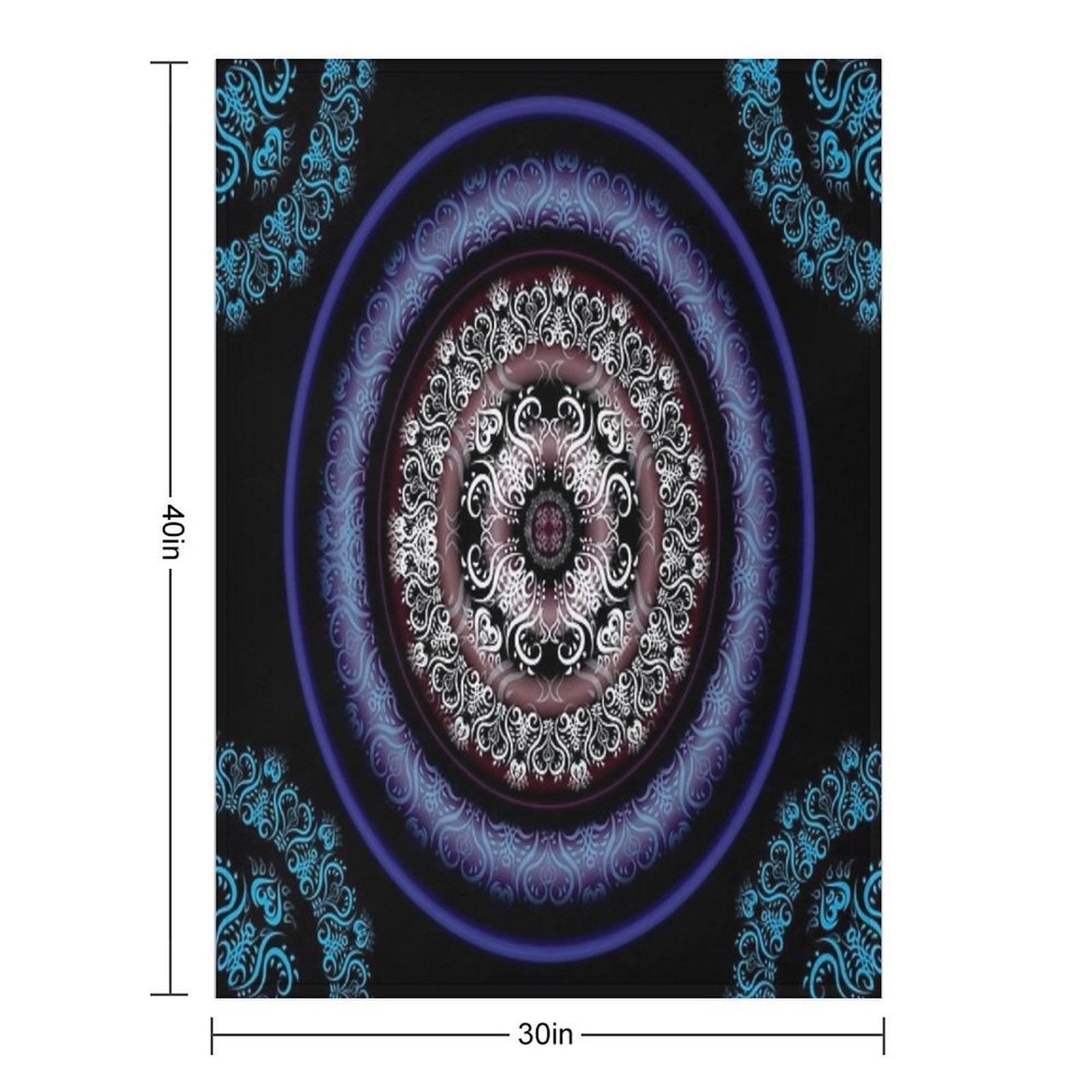 Dark Pulse Eco-conscious Throw Blanket
