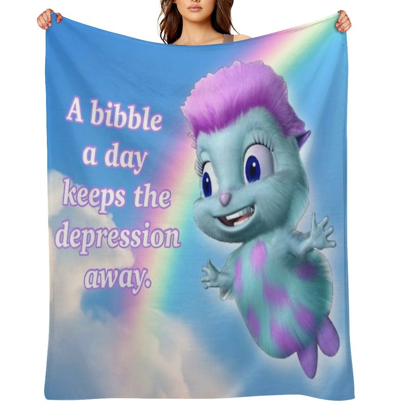 Bibble Motto Durable Throw Blanket
