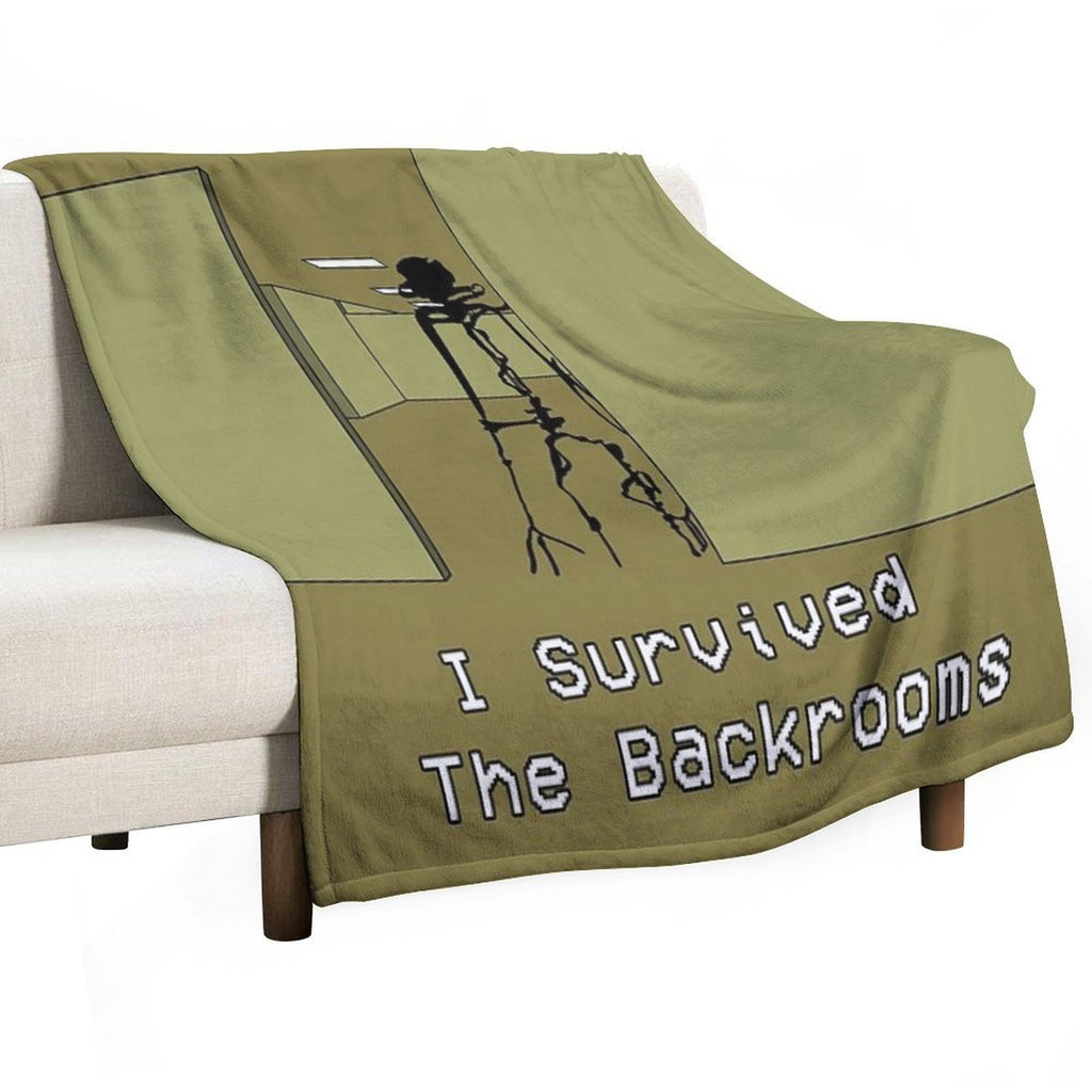 I Survived The Backrooms Lightweight Throw Blanket