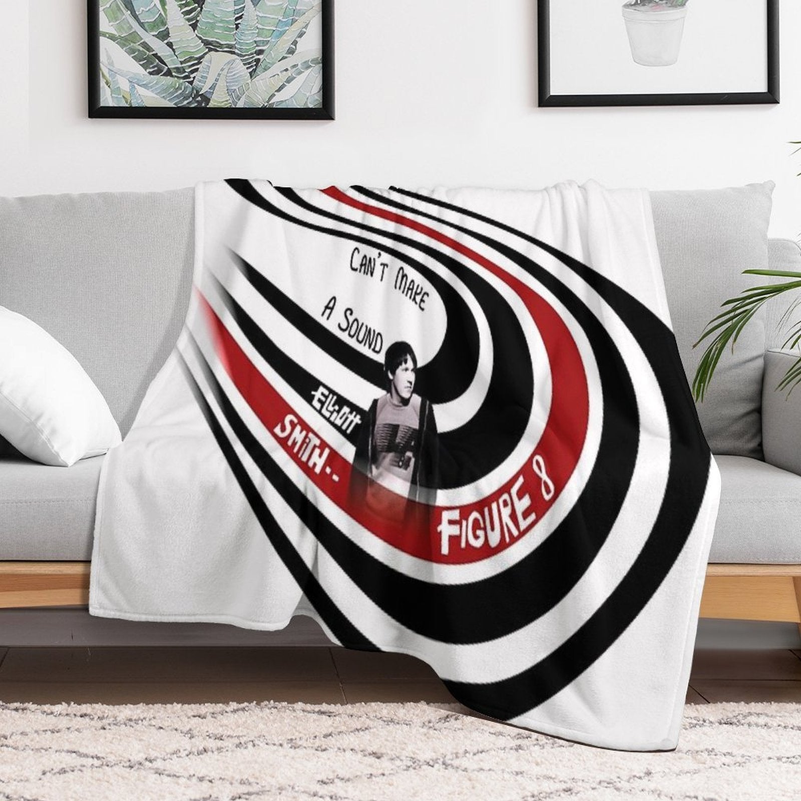 Elliott Smith Figure 8 Sustainable Throw Blanket